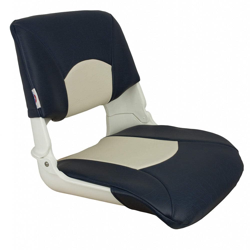 Asiento Plegable Springfield Skipper 1061016 Blanco/azul - Venta Internacional.