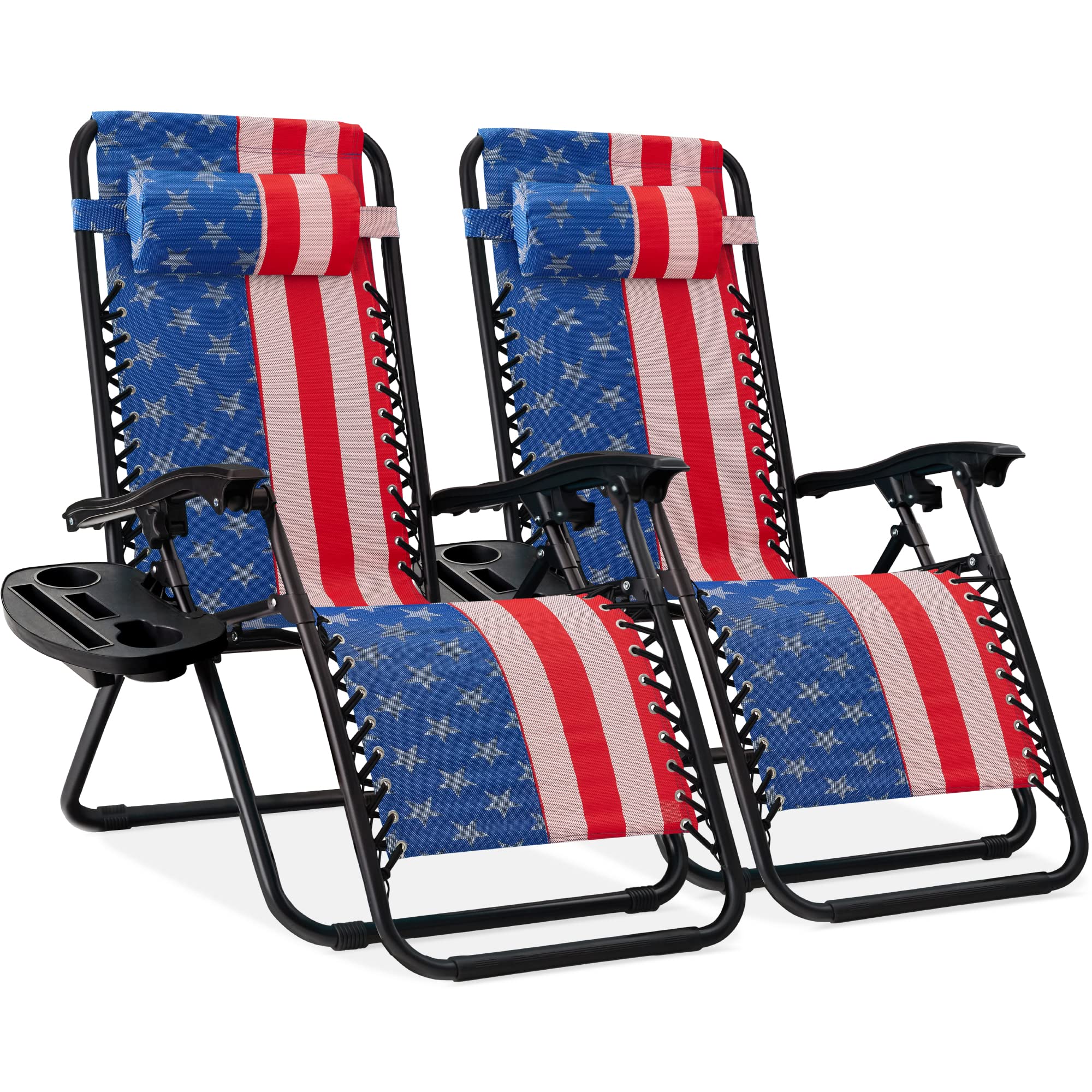 Foto 1 | Juego De 2 Sillones Ajustables De Malla De Acero Zero Gravity - Venta Internacional.