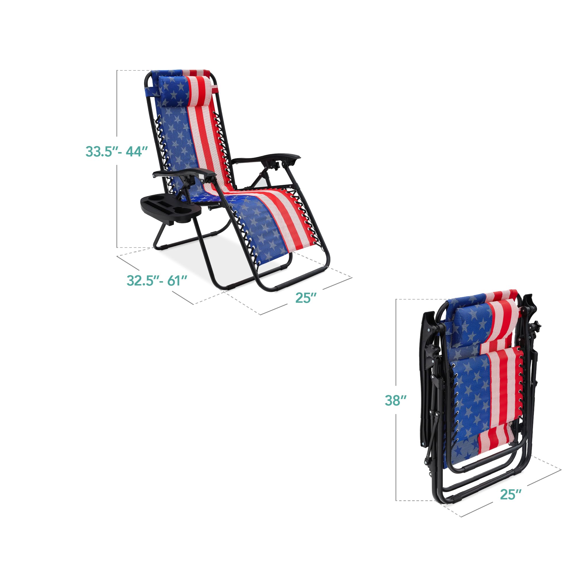 Foto 4 pulgar | Juego De 2 Sillones Ajustables De Malla De Acero Zero Gravity - Venta Internacional.