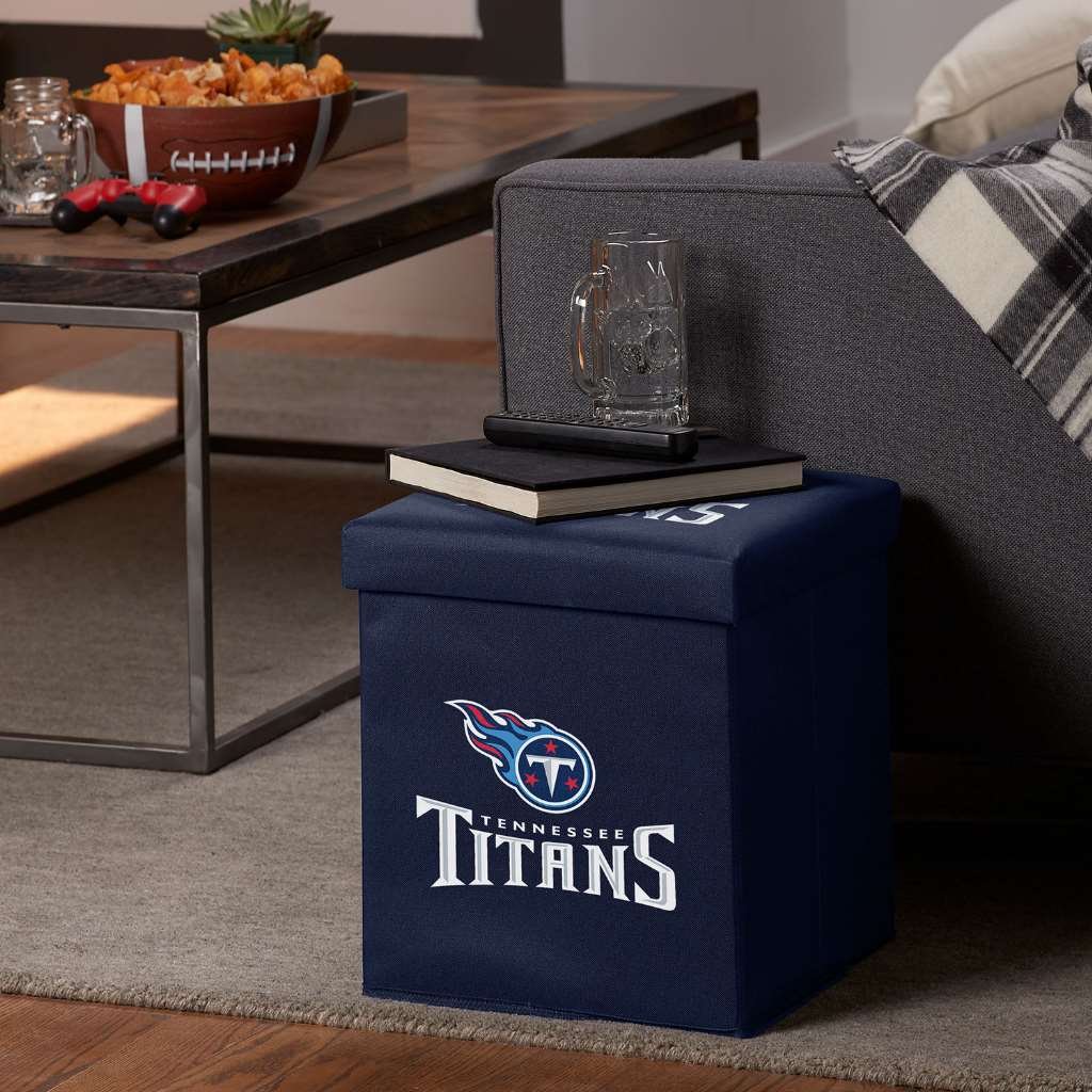 Foto 3 pulgar | Otomana De Almacenamiento Franklin Sports Nfl Tennessee Titans - Venta Internacional.