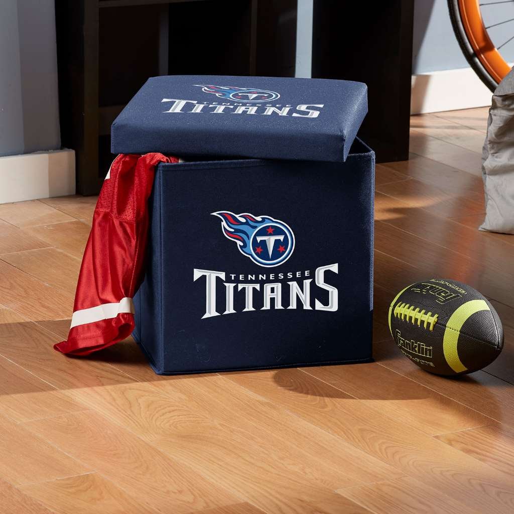 Foto 5 pulgar | Otomana De Almacenamiento Franklin Sports Nfl Tennessee Titans - Venta Internacional.