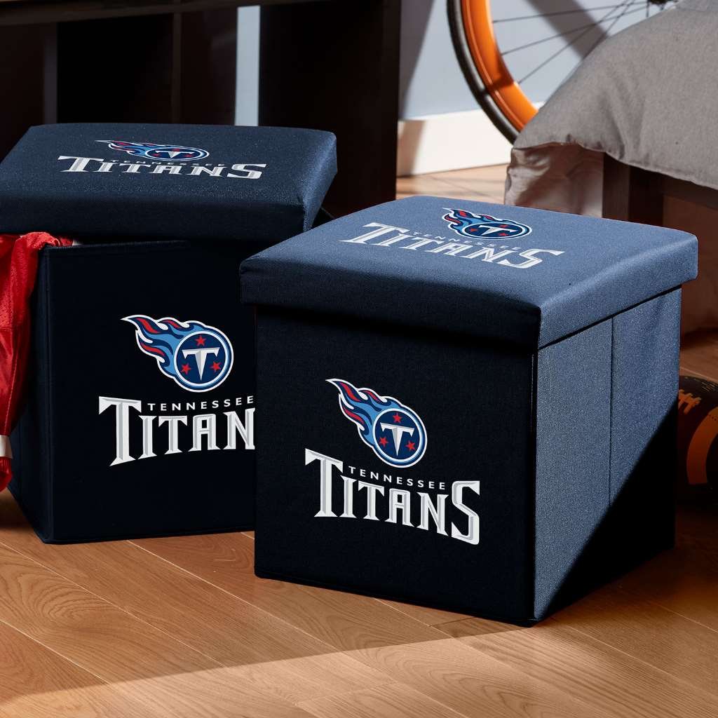 Foto 6 pulgar | Otomana De Almacenamiento Franklin Sports Nfl Tennessee Titans - Venta Internacional.