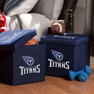 Foto 6 | Otomana De Almacenamiento Franklin Sports Nfl Tennessee Titans - Venta Internacional.