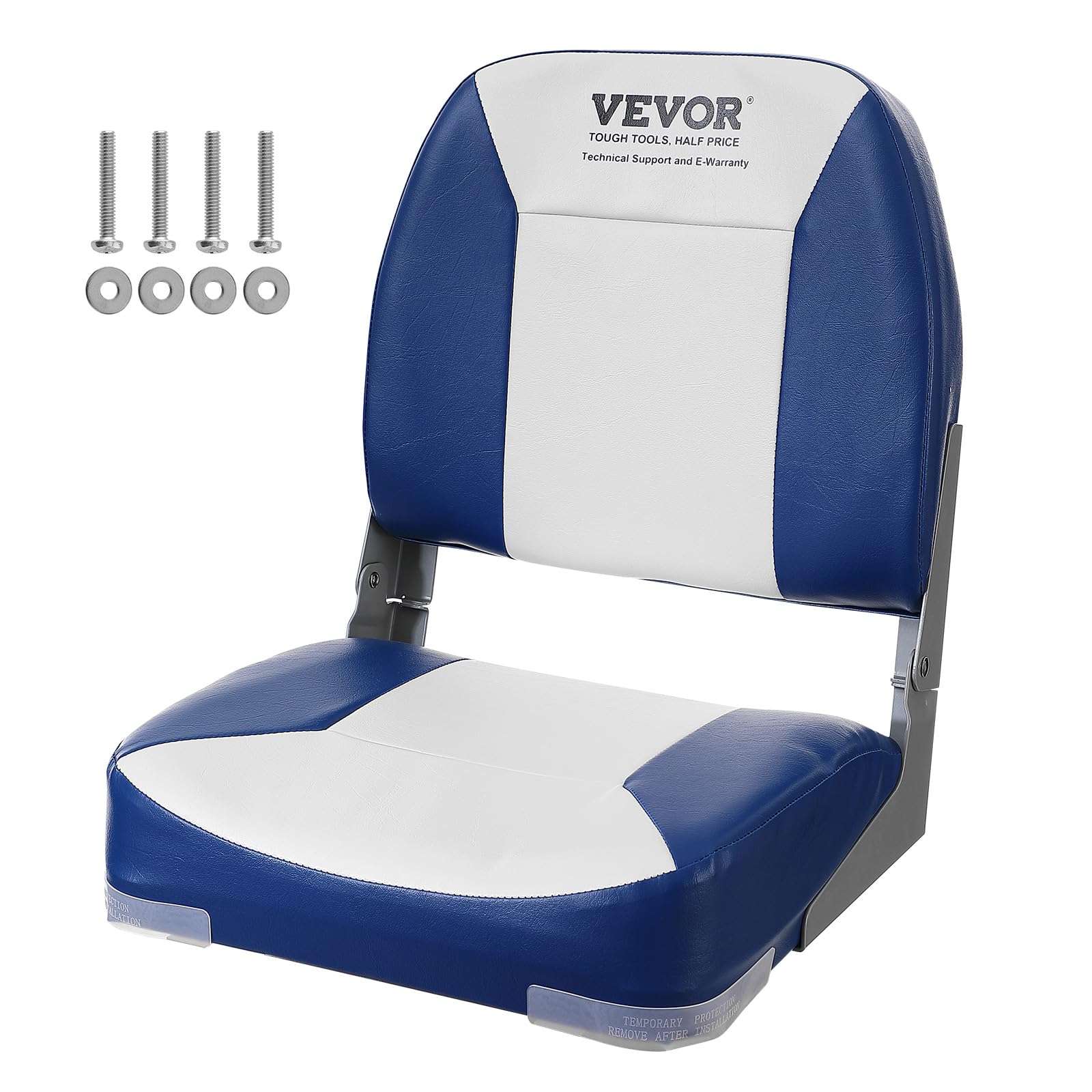 Foto 2 pulgar | Silla Plegable Para Barco Vevor 18.9 Con Respaldo Bajo Con Punto Engrosado - Venta Internacional.