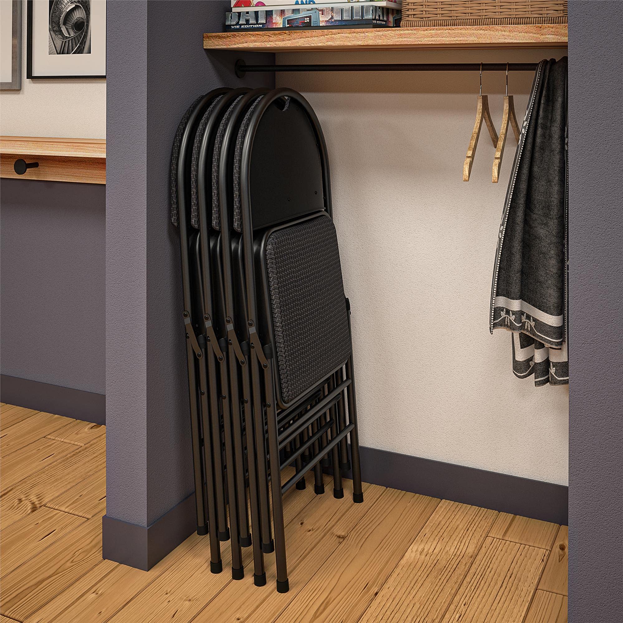 Foto 3 | Silla Plegable Cosco Commercial Xl Comfort, Acolchada, 300 Kg, Paquete De 4 - Venta Internacional.