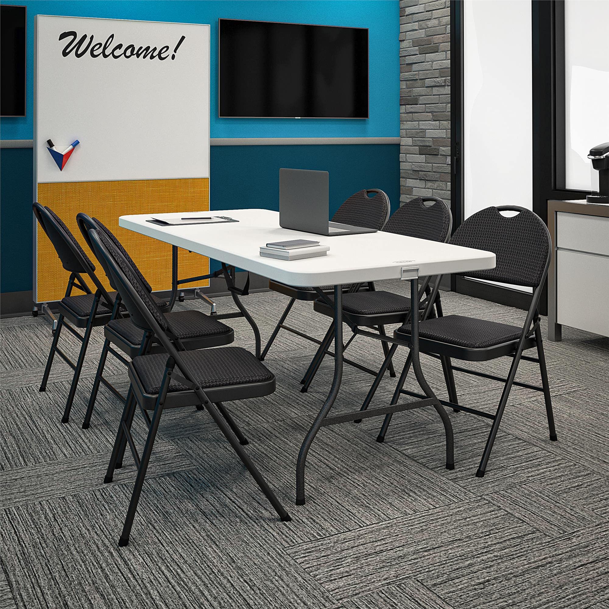 Foto 5 | Silla Plegable Cosco Commercial Xl Comfort, Acolchada, 300 Kg, Paquete De 4 - Venta Internacional.