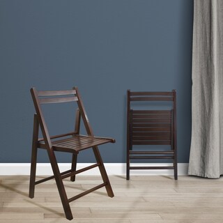 Foto 1 | Set De 2 Sillas Plegables, Estilo Casual, De Madera, Color Espresso - Venta Internacional.