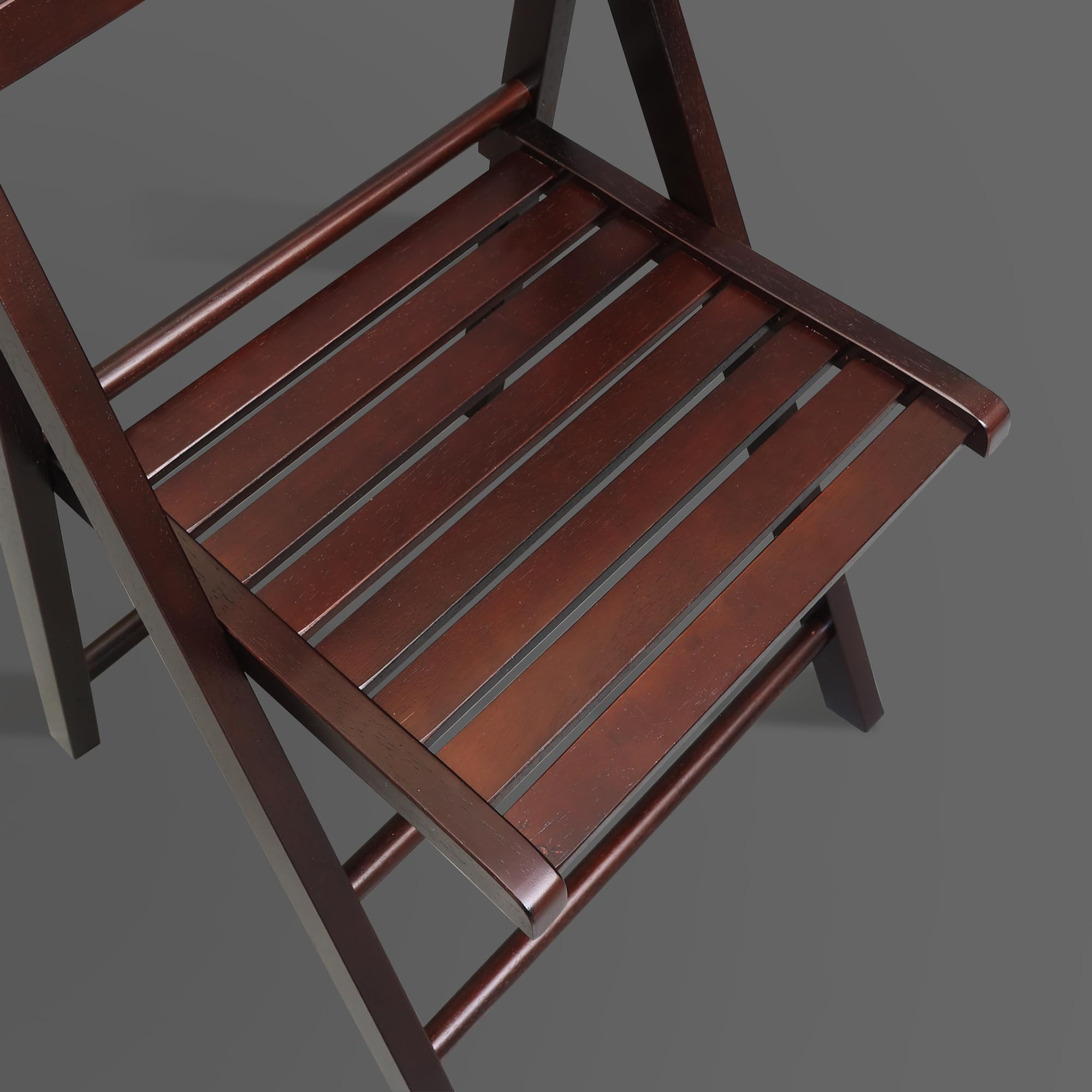 Foto 6 pulgar | Set De 2 Sillas Plegables, Estilo Casual, De Madera, Color Espresso - Venta Internacional.