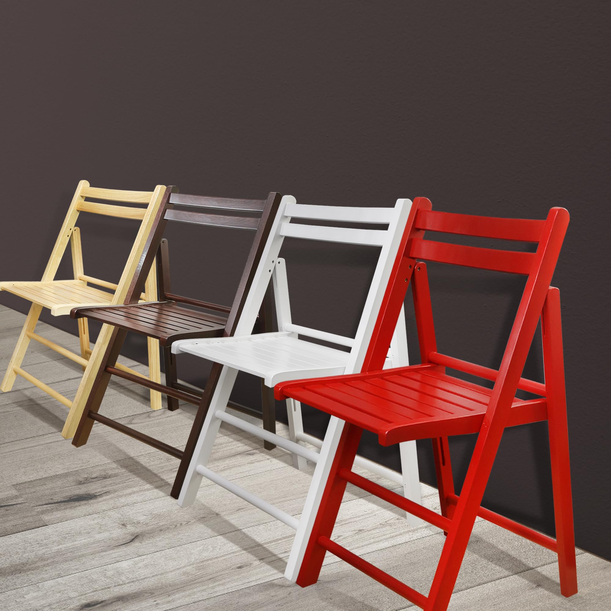 Foto 7 pulgar | Set De 2 Sillas Plegables, Estilo Casual, De Madera, Color Espresso - Venta Internacional.