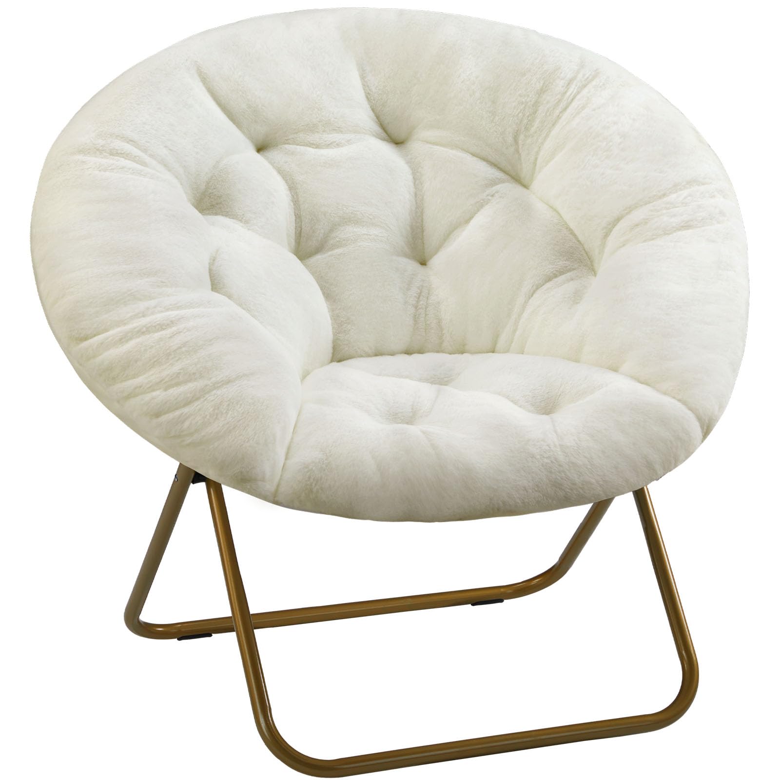 Foto 1 | Silla Tipo Platillo Simple Deluxe, Tamaño Xl, Acogedora, Papasan, Color Blanco - Venta Internacional.