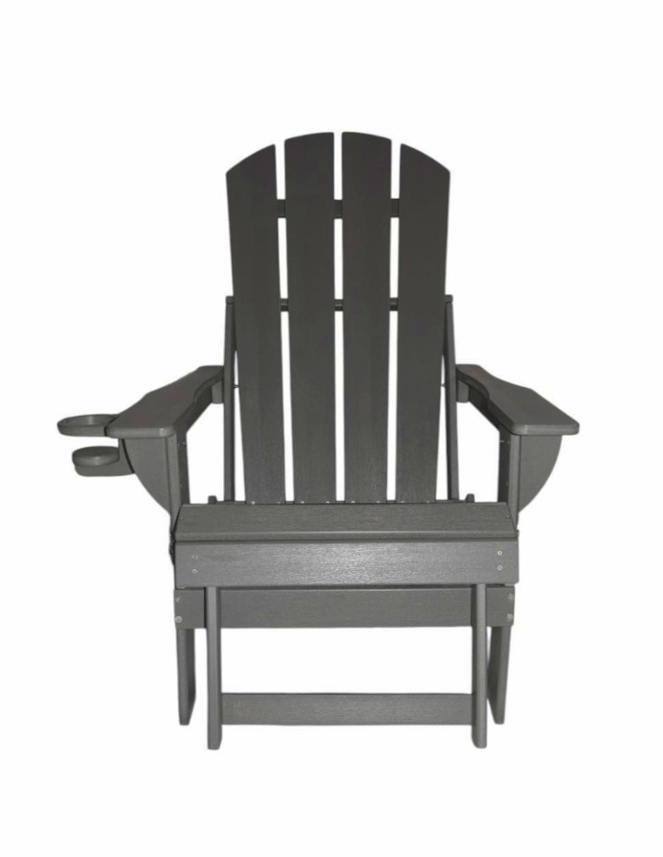 Foto 2 | Silla Adirondack Plegable Para Exteriores Freya Color Gris