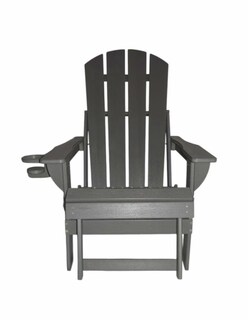 Foto 2 | Silla Adirondack Plegable Para Exteriores Freya Color Gris