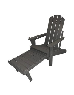 Foto 3 | Silla Adirondack Plegable Para Exteriores Freya Color Gris
