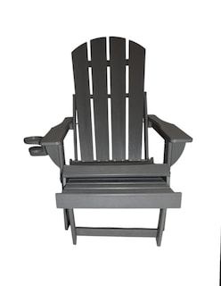 Foto 5 | Silla Adirondack Plegable Para Exteriores Freya Color Gris