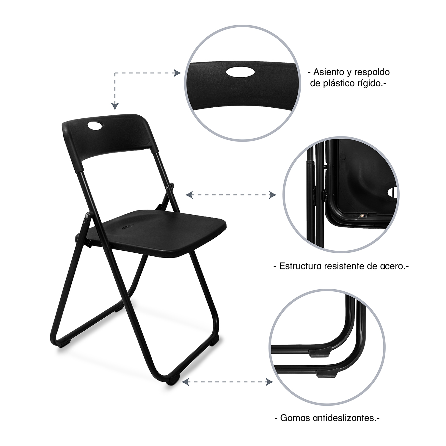 Foto 6 pulgar | Silla Plegable 8 Piezas