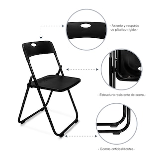 Foto 5 | Silla Plegable 8 Piezas