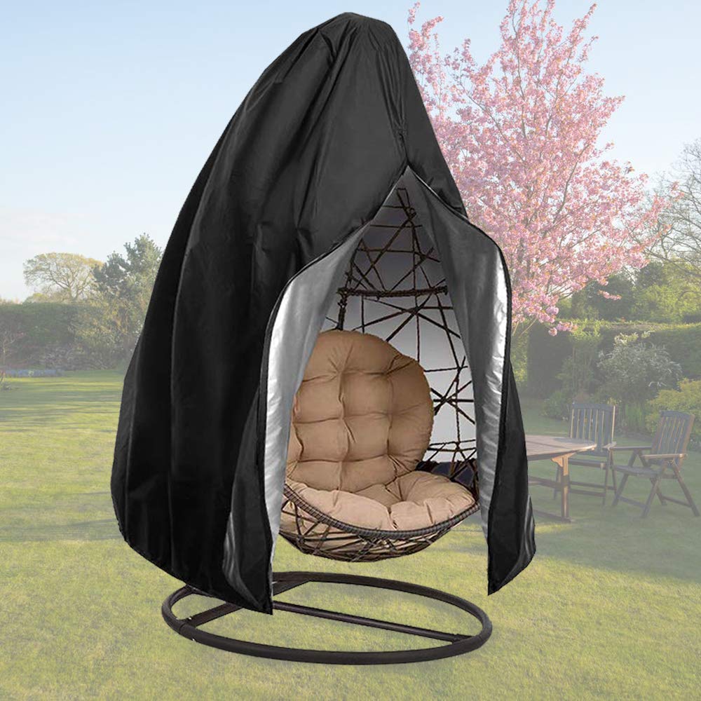 Foto 1 | Funda Para Silla Patio Egg Flymei, Impermeable, 75 X 45 Cm, Color Negro, 1 Paquete - Venta Internacional.