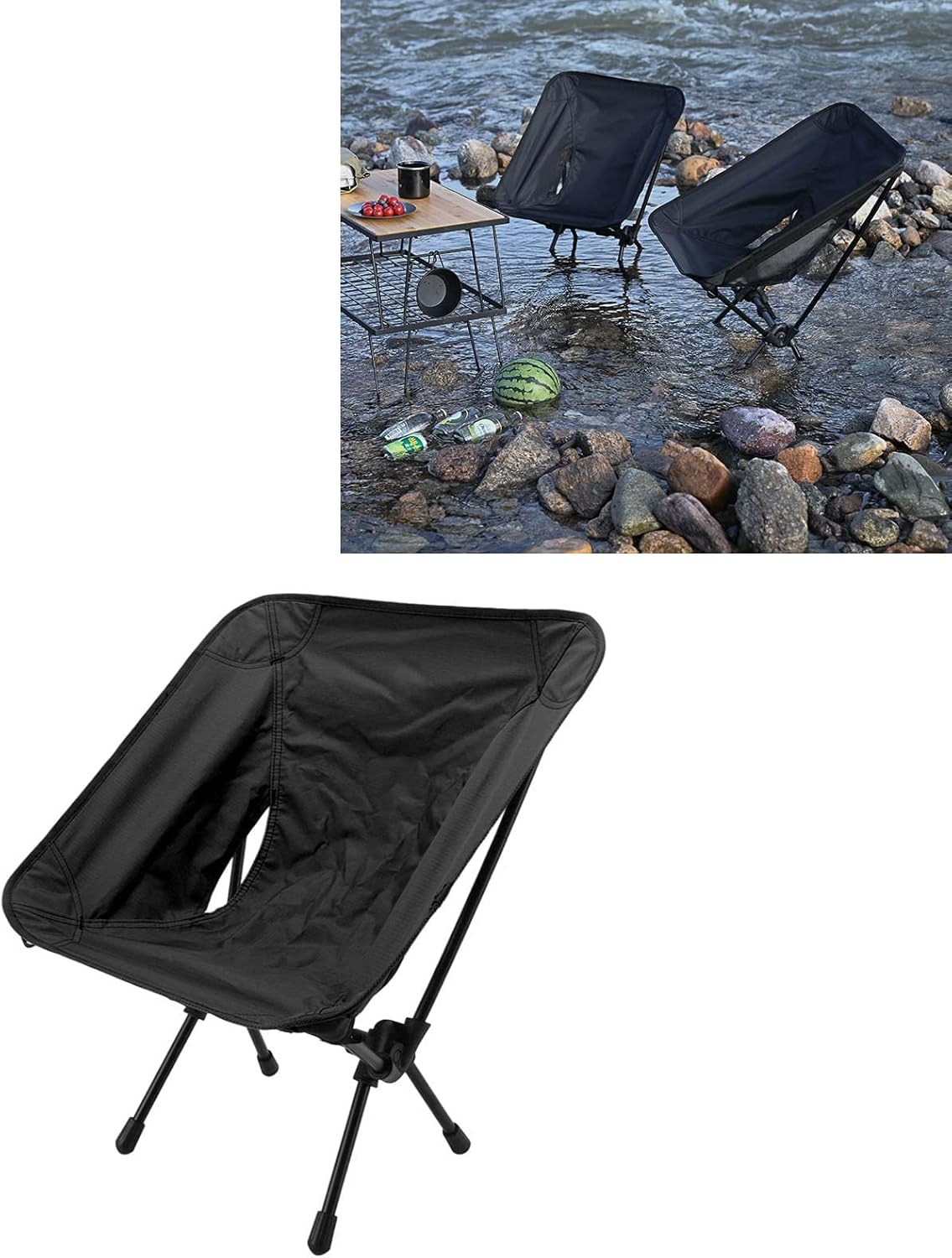 Foto 2 | Silla Plegable Lifeshop Negra