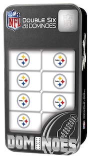 Foto 2 | Juego De Dominó Masterpieces Nfl Pittsburgh Steelers 28 Piezas - Venta Internacional.
