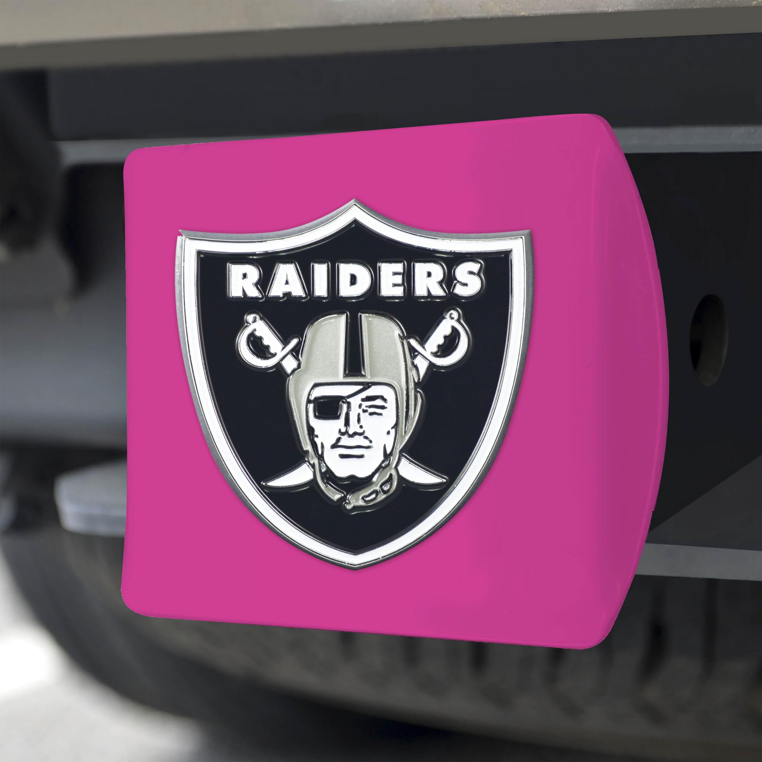 Foto 6 pulgar | Funda De Enganche Fanmats 43380 Nfl Las Vegas Raiders Rosa - Venta Internacional.