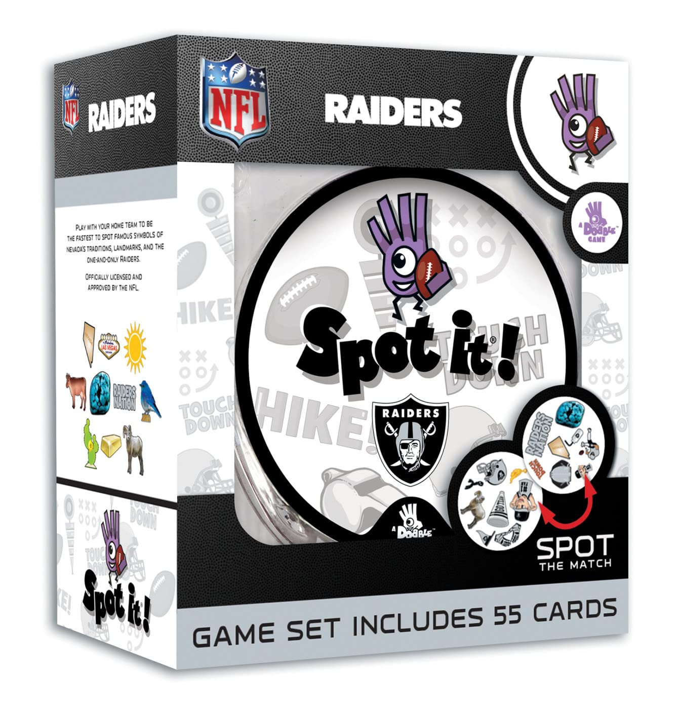 Foto 2 pulgar | Game Masterpieces Game Day Nfl Las Vegas Raiders Spot It - Venta Internacional.