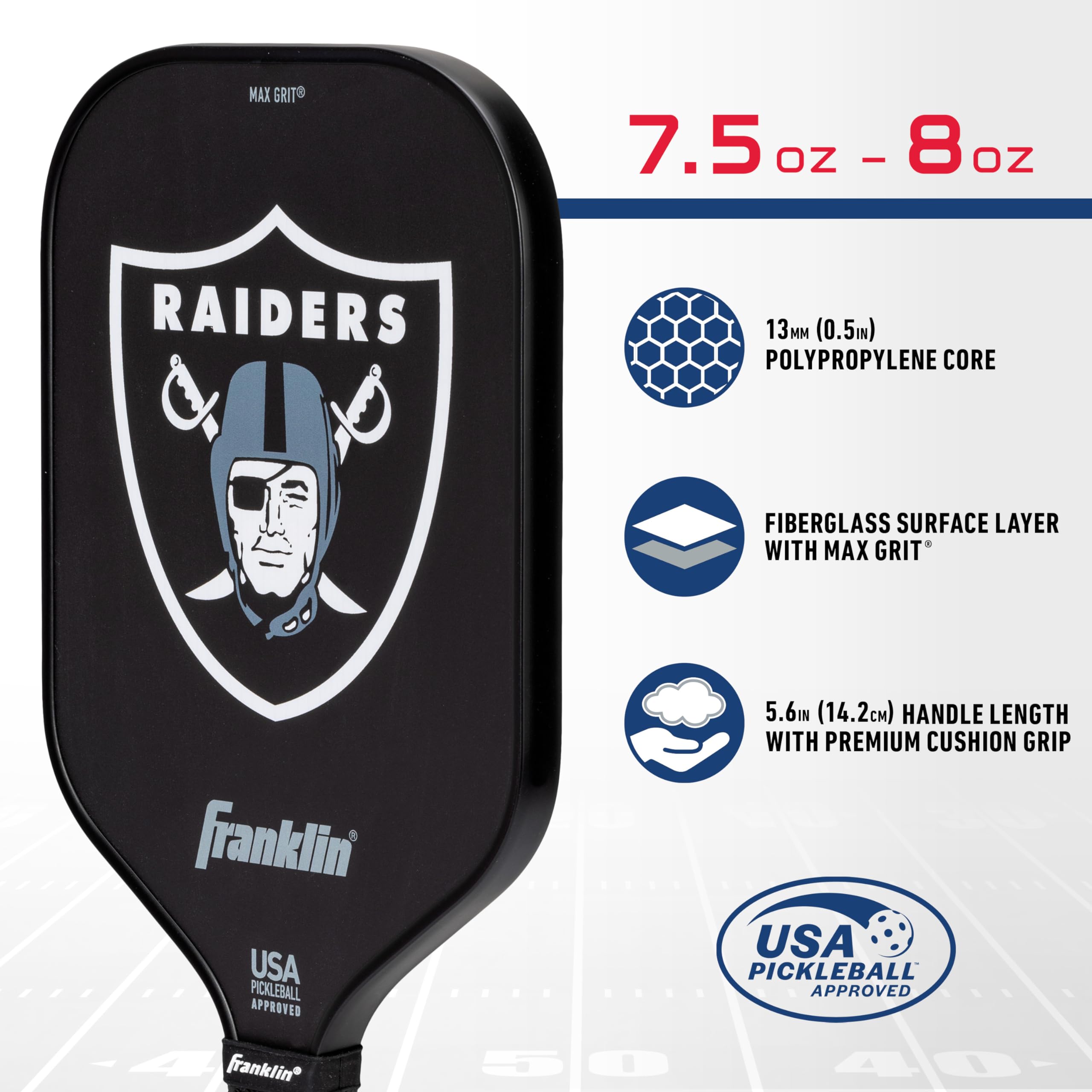 Foto 3 | Pickleball Paddle Franklin Sports Nfl Las Vegas Raiders - Venta Internacional.