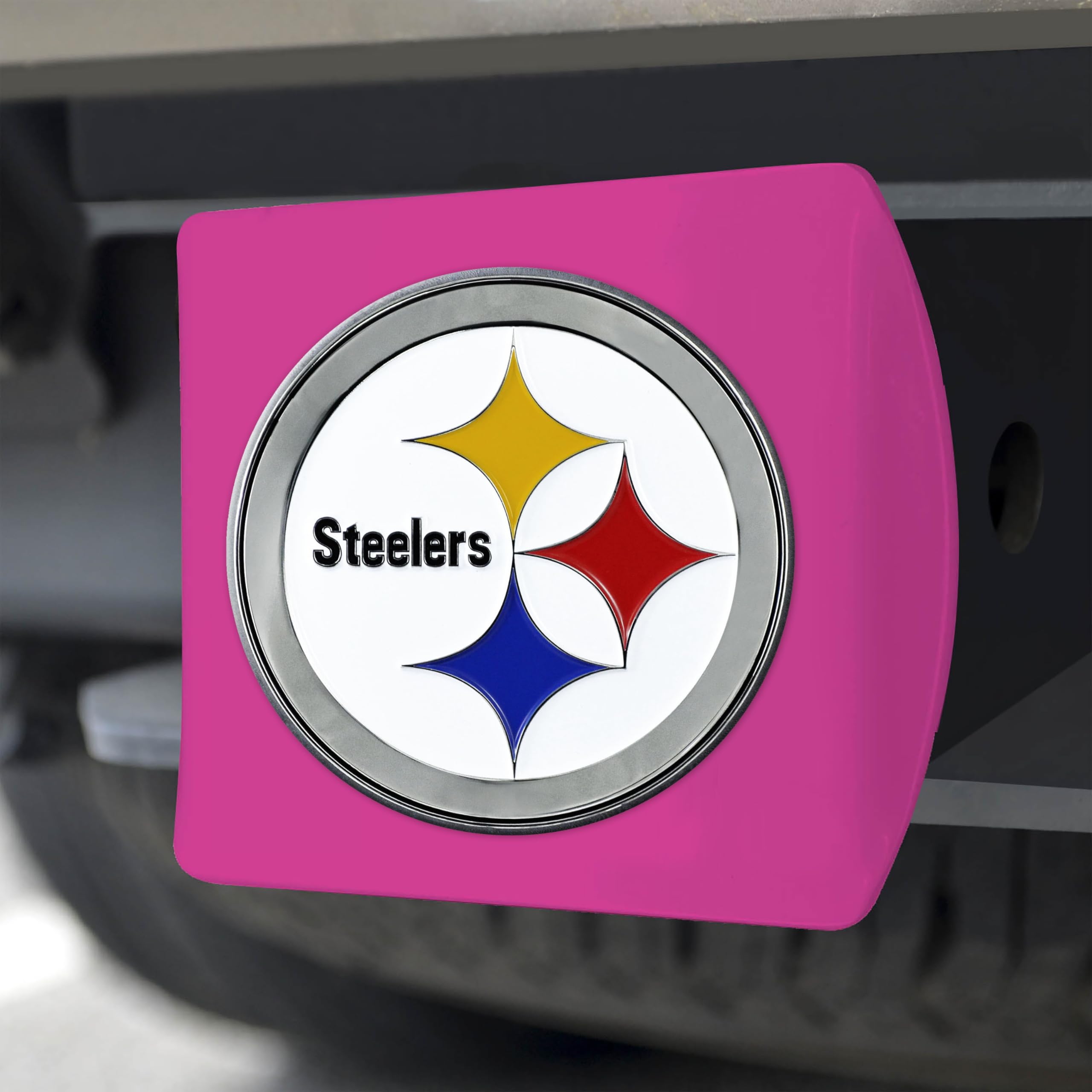 Foto 5 | Funda De Enganche Fanmats 43390 Nfl Pittsburgh Steelers Rosa - Venta Internacional.