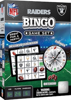Foto 1 | Juego De Bingo Masterpieces Juegos Para Niños Nfl Las Vegas Raiders - Venta Internacional.