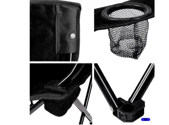 Foto 6 pulgar | Silla Xtellar Plegable Camping Jardín Playa Alberca Pesca Exterior Color  Negro