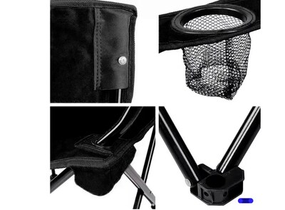Foto 5 | Silla Xtellar Plegable Camping Jardín Playa Alberca Pesca Exterior Color Negro