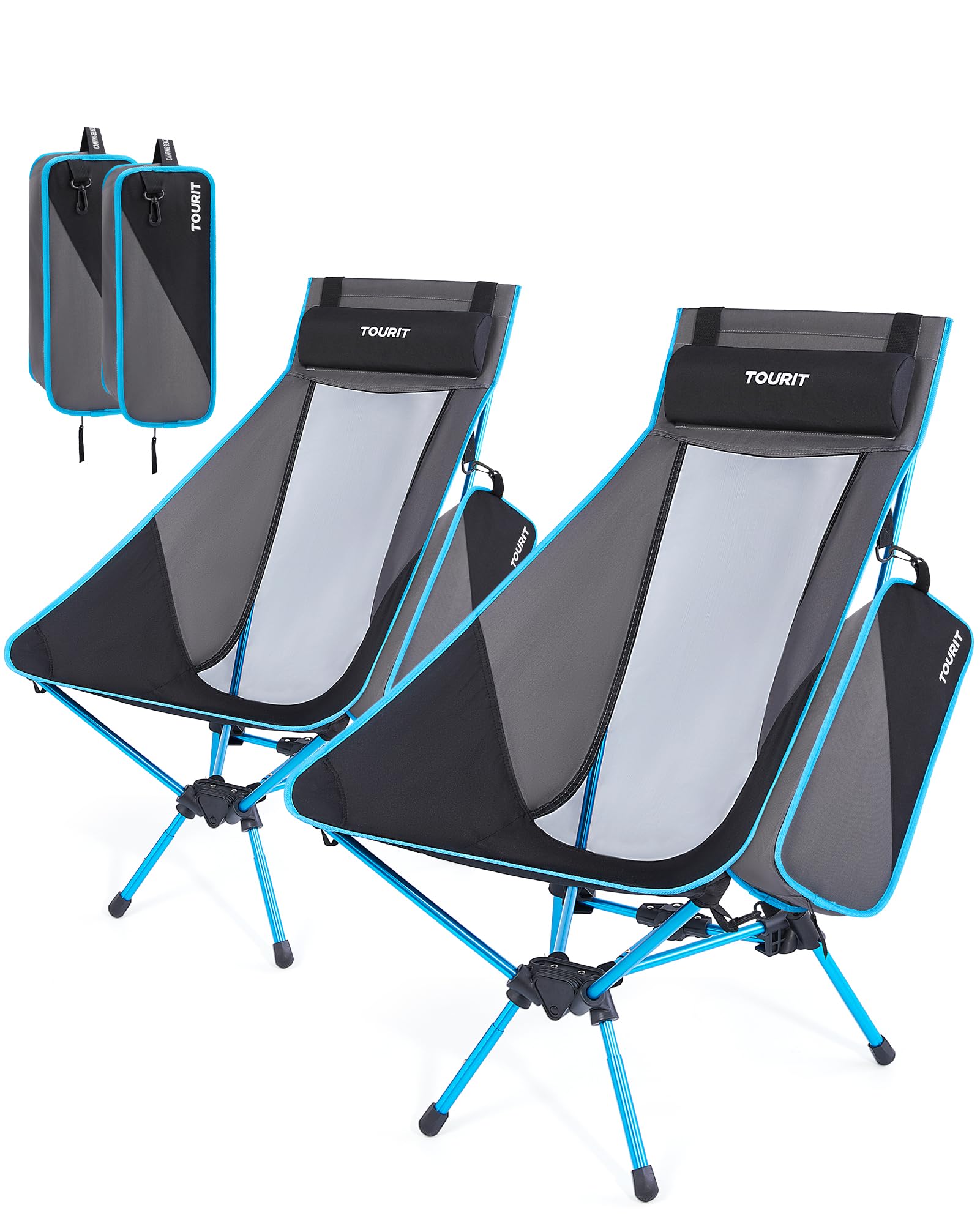 Mochila De Camping Tourit Con Respaldo Alto De 380 Kg  Color Negro - Venta Internacional.