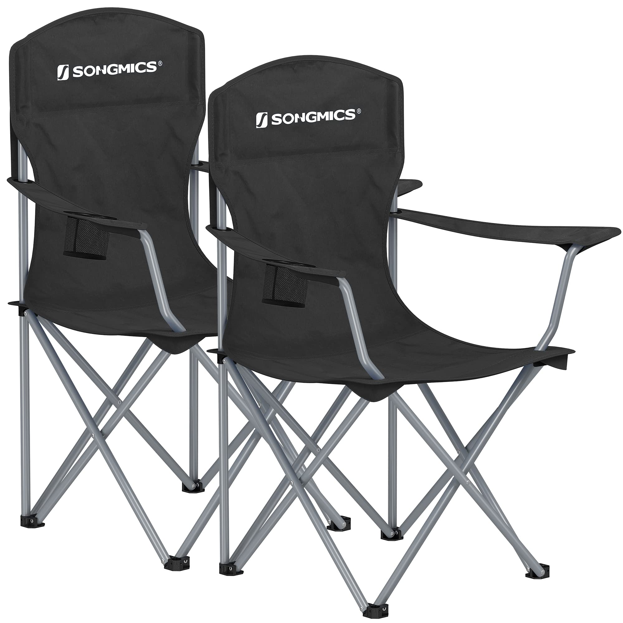 Foto 2 pulgar | Silla De Camping Songmics Mgcb08bk Con Respaldo Alto  150 Kg De Capacidad