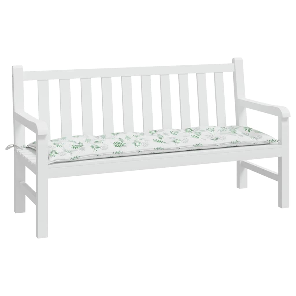 Foto 4 pulgar | Cojín Para Banco De Jardín Vidaxl  Tela Oxford Con Estampado De Hojas  150 X 50 X 7 Cm - Venta Internacional.
