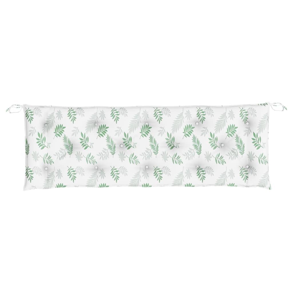 Foto 5 pulgar | Cojín Para Banco De Jardín Vidaxl  Tela Oxford Con Estampado De Hojas  150 X 50 X 7 Cm - Venta Internacional.