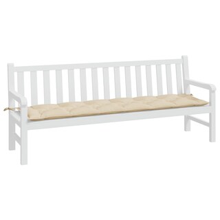 Foto 4 | Cojín Para Banco De Jardín Vidaxl Poliéster Oxford 200 X 50 X 7 Cm Color Beige - Venta Internacional.