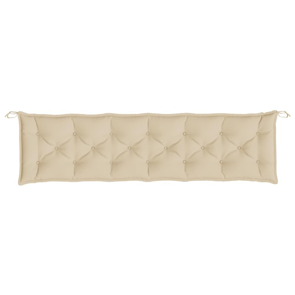 Foto 6 pulgar | Cojín Para Banco De Jardín Vidaxl  Poliéster Oxford  200 X 50 X 7 Cm  Color Beige - Venta Internacional.
