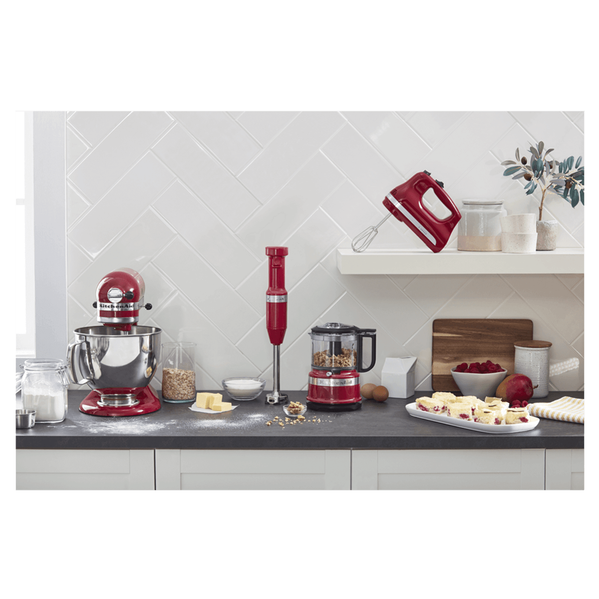 Foto 6 pulgar | Batidora De Mano Kitchenaid Khm512er color Roja