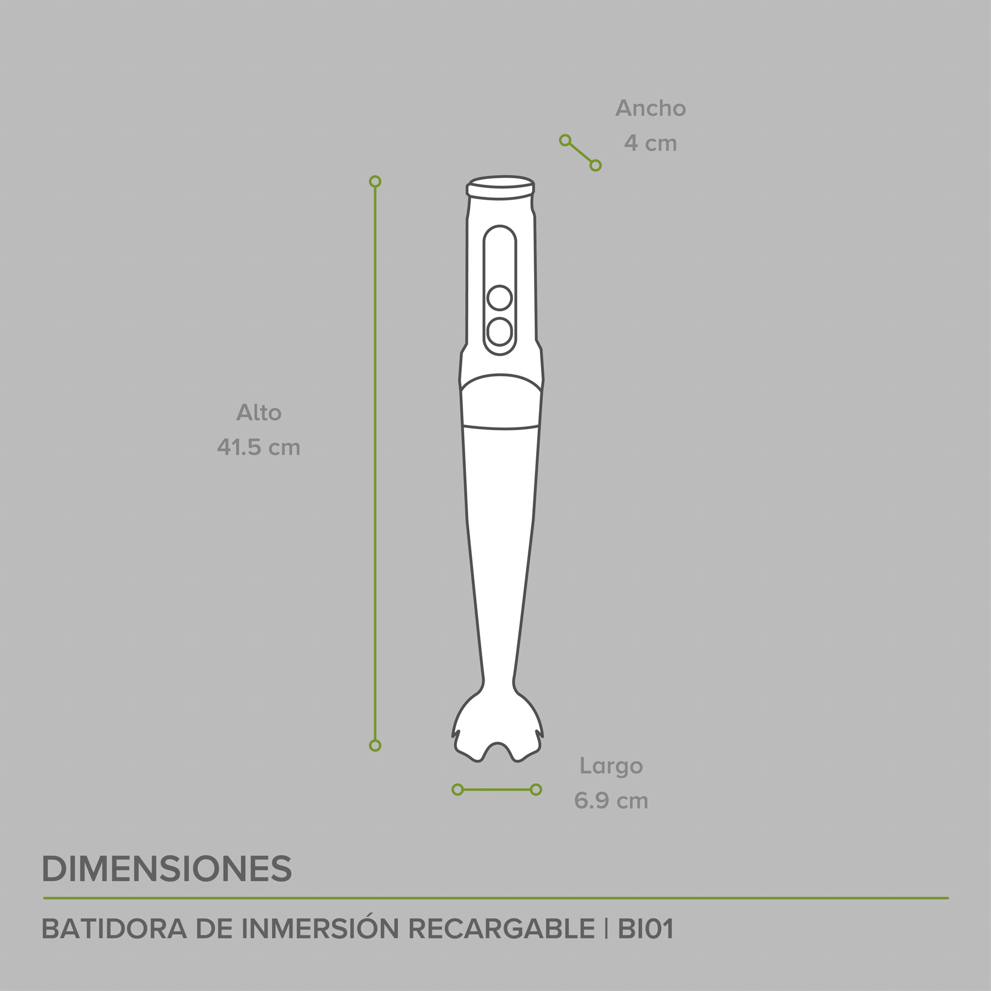 Foto 4 pulgar | Batidora Inalámbrica de Inmersión Avera BI01 color Negro Ajustable