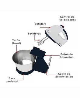 Foto 2 | Batidora de Pedestal 2 en 1 RCA RC-67SS Gris
