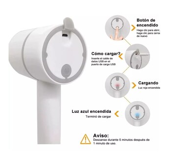 Foto 3 | Batidora de Inmersión Belug Picadora de Ajo Portátil y Recargable color Blanco