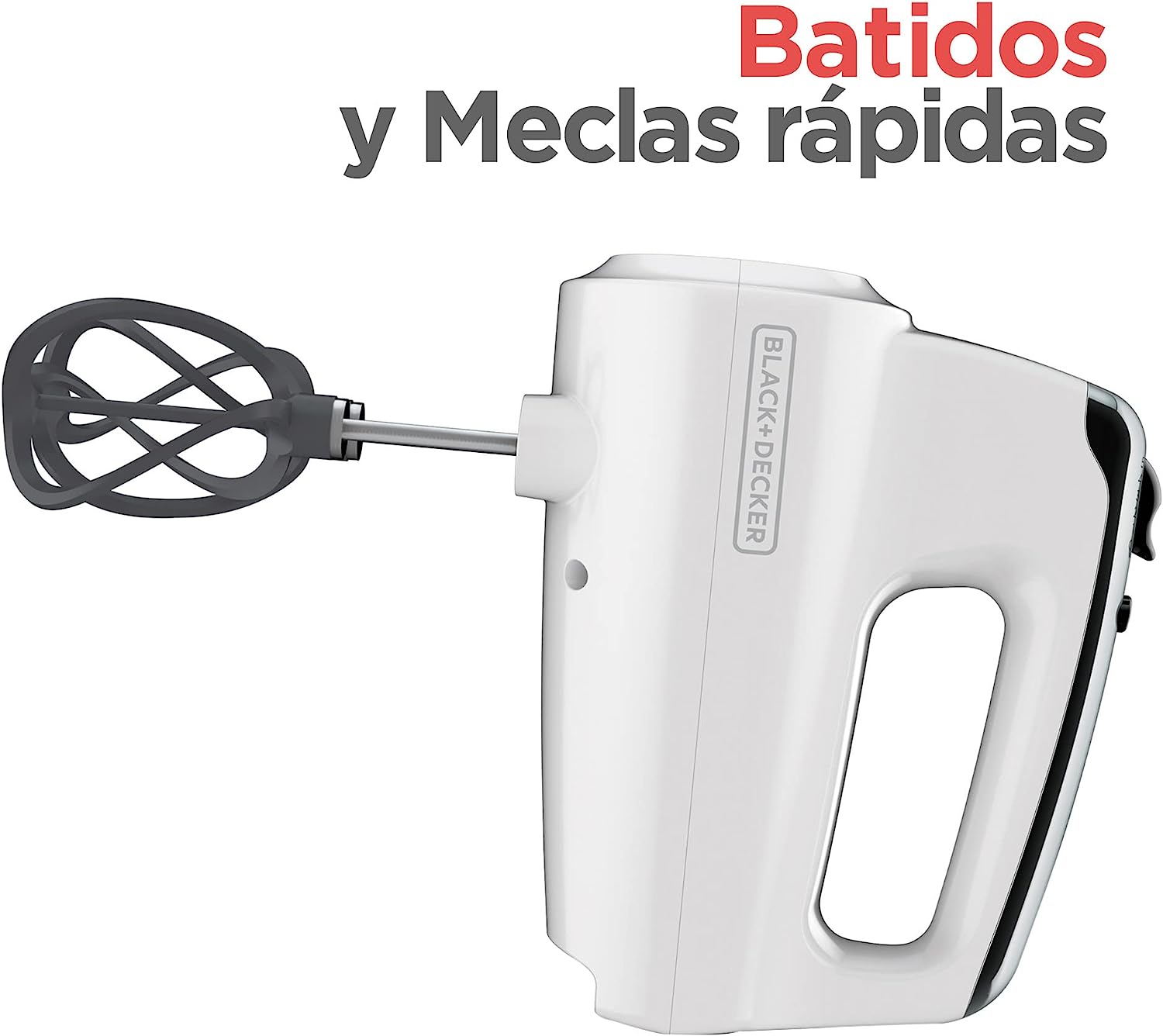 Foto 4 | Batidora Manual Black+Decker 5 Velocidades 250w 5 Accesorios color Blanco