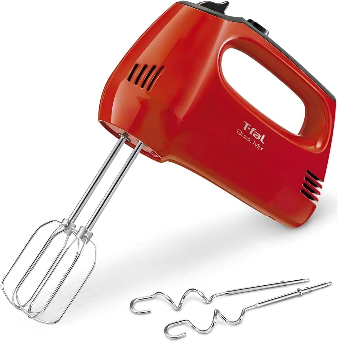 Batidora de Mano T-fal Quick Mix 5 Velocidades Ht3105 color Rojo