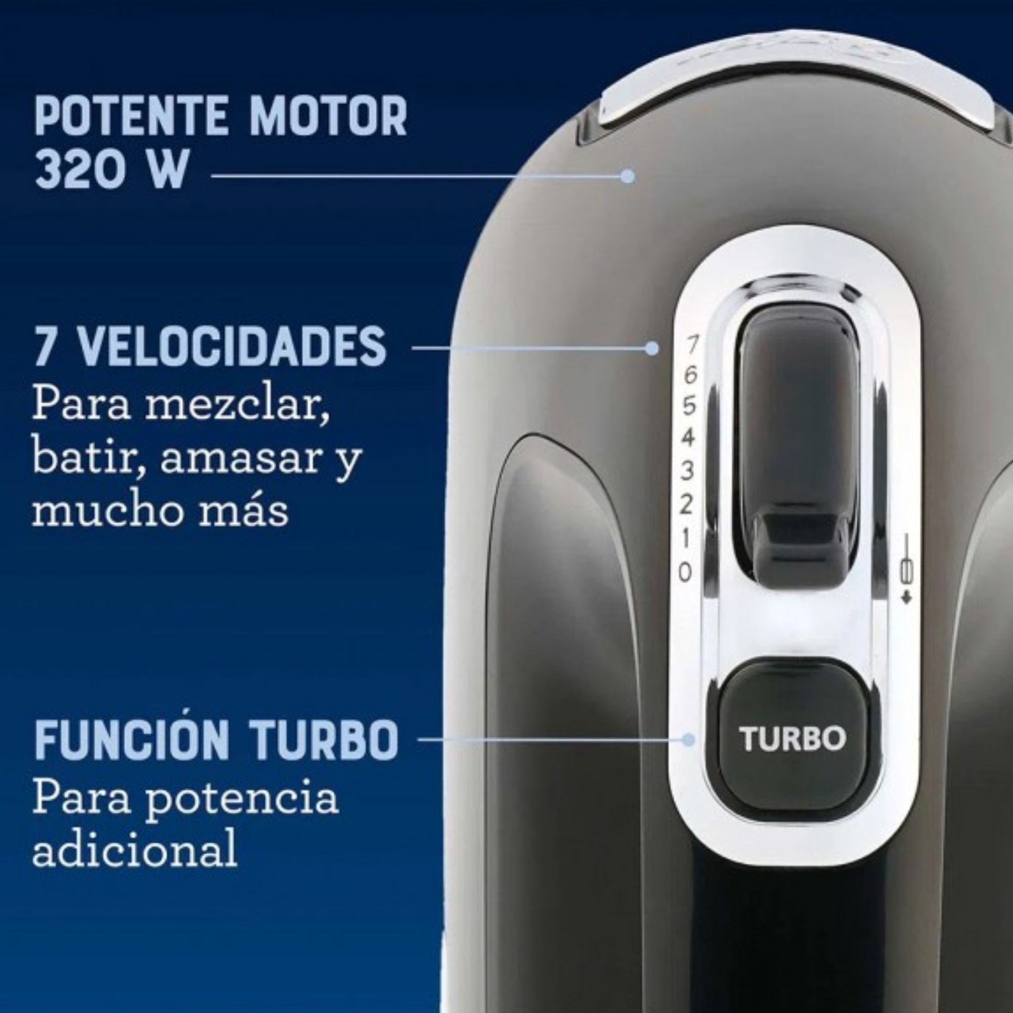 Foto 4 pulgar | Batidora Manual Oster de 7 Velocidades