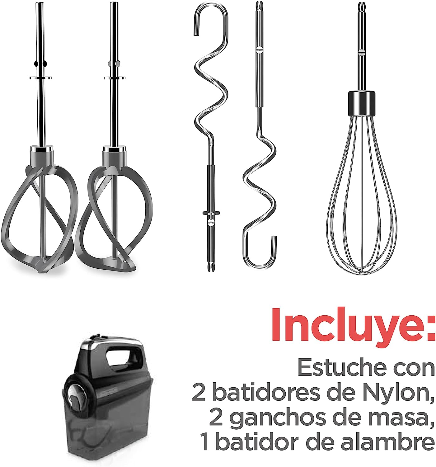 Foto 6 pulgar | Batidora Manual Black & Decker 5vel 250w 5 Accesorios color Negro