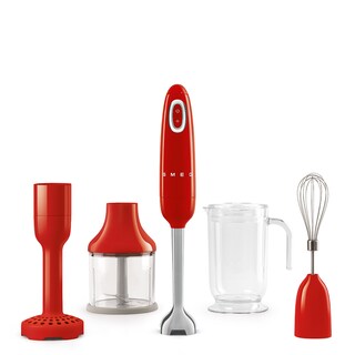 Foto 1 | Batidora de Mano Smeg HBF02RDUS Color Rojo con Vaso Graduado y Aditamentos
