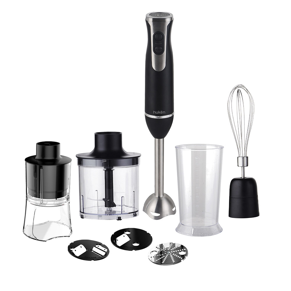 Set De Batidora De Inmersión Blend+ Masterchef MK-HBS-7 Negro