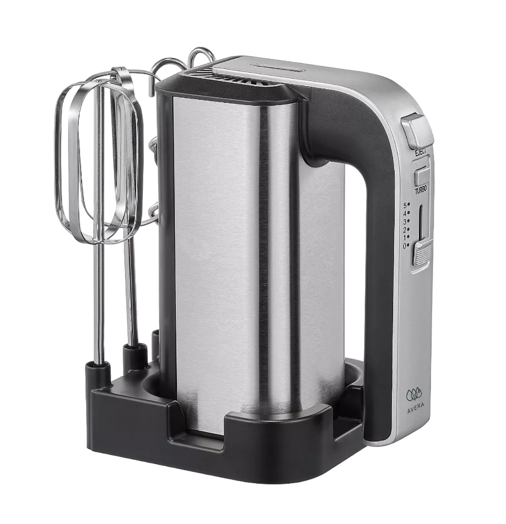 Foto 2 pulgar | Batidora Manual Electrica Avera 5 Velocidades 300 W Ba02 Color Gris Plata