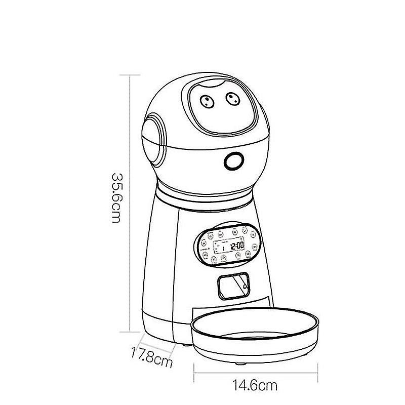 Foto 3 pulgar | Comederos Automáticos Lentos Para Mascotas Con Cuencos De Grabación De Voz | Huoguo - Venta Internacional.