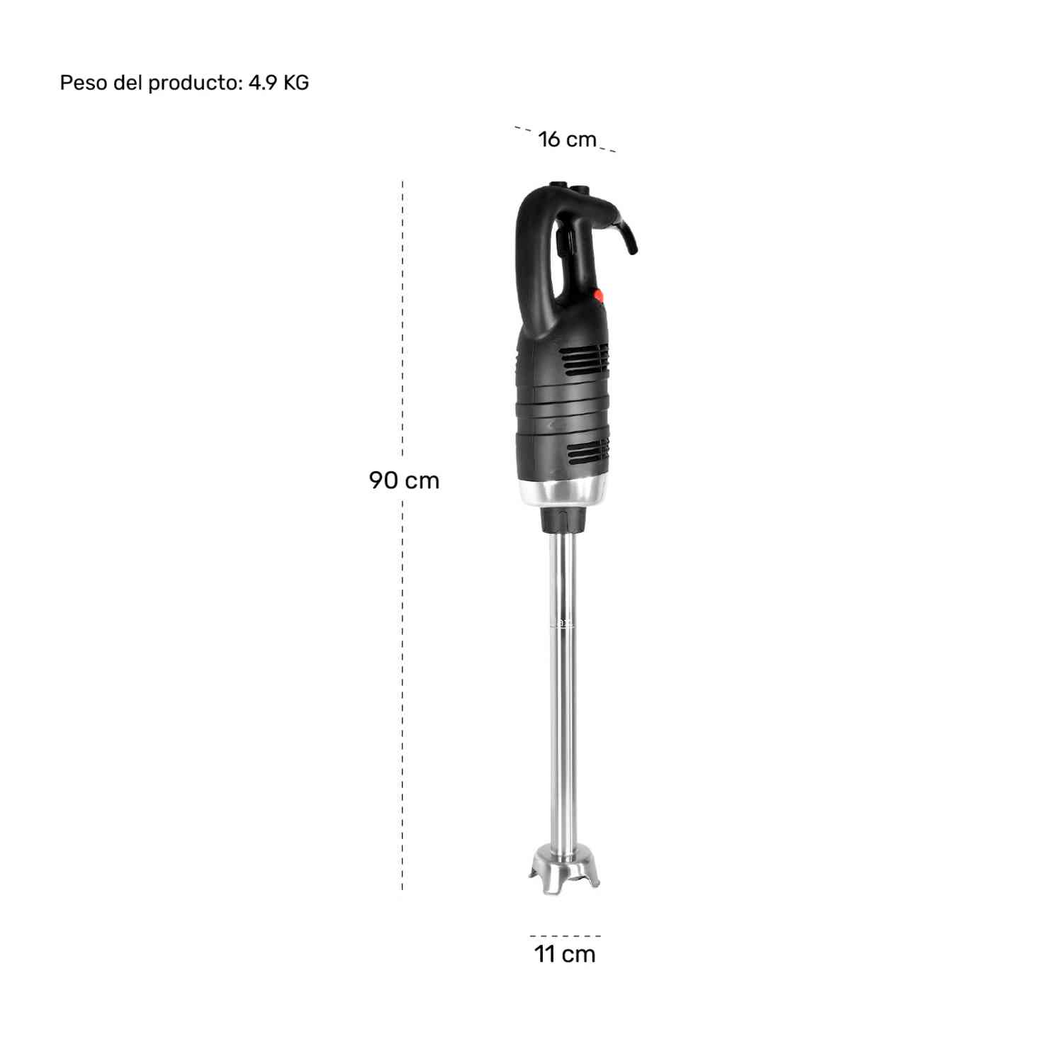 Foto 8 pulgar | Batidora Industrial 850w Brazo 51cm 240 Litros 19000rpm Gutstark Home