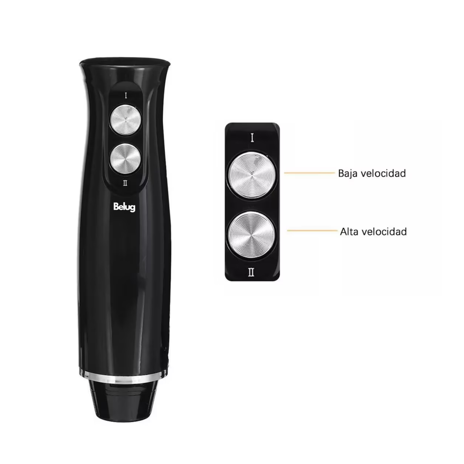 Foto 4 pulgar | Batidora De Inmersión Belug,  Negro 500w